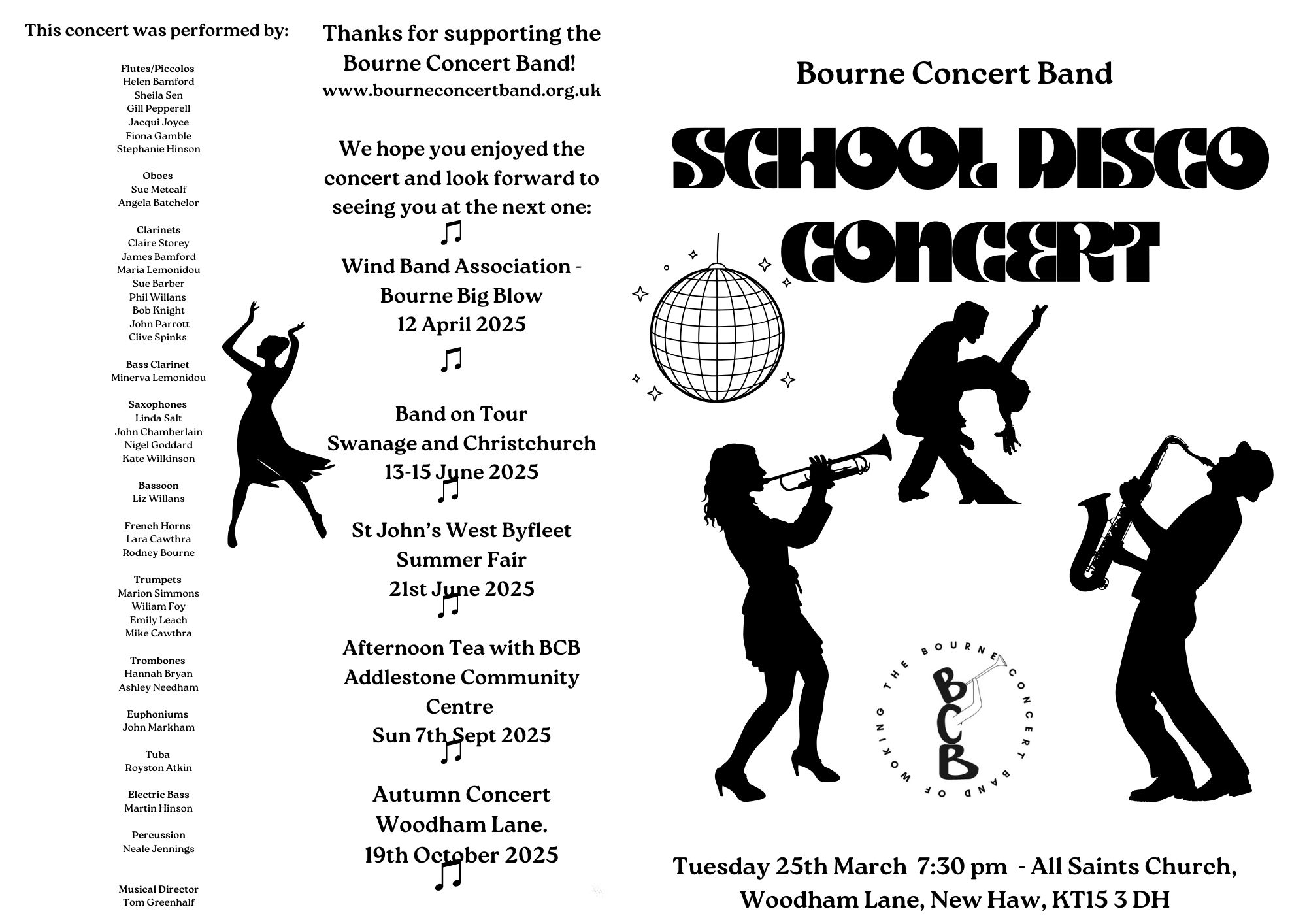 Bourne Concert School Disco Concert